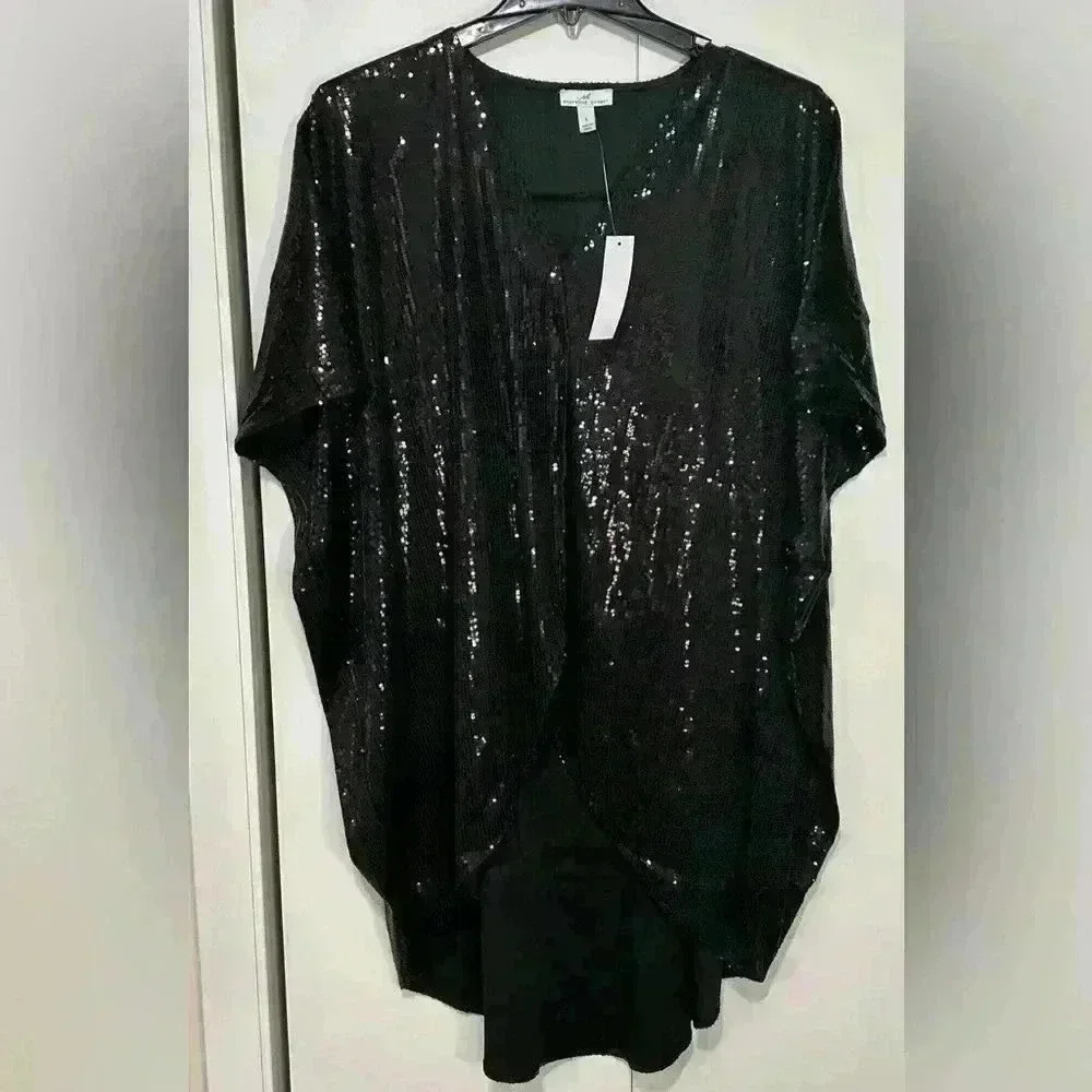 Shavonne Dorsey Black Sequin Top